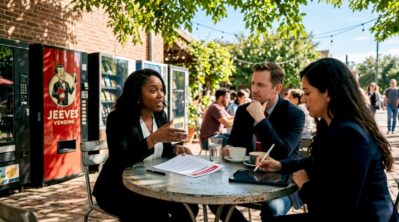 Group negotiating vending contract terms