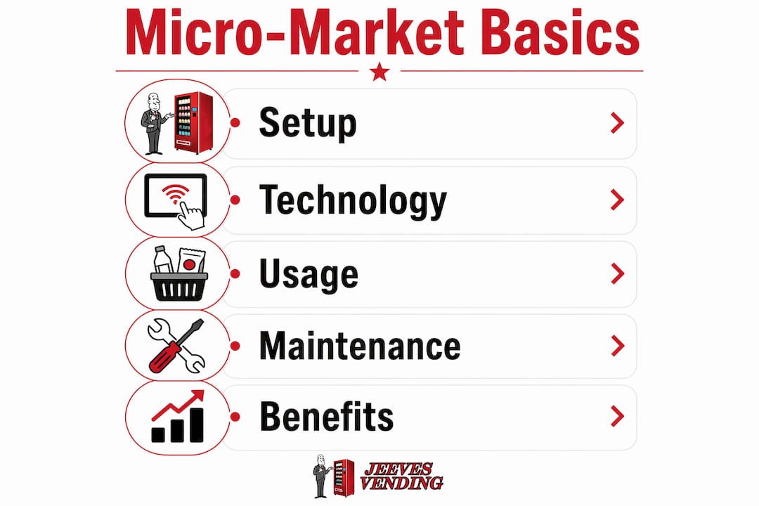 Infographic showing micro-market key steps