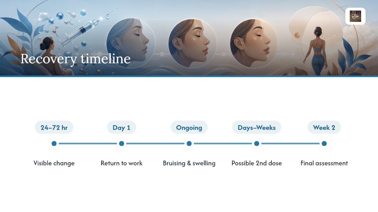 Timeline from filler dissolution to final result