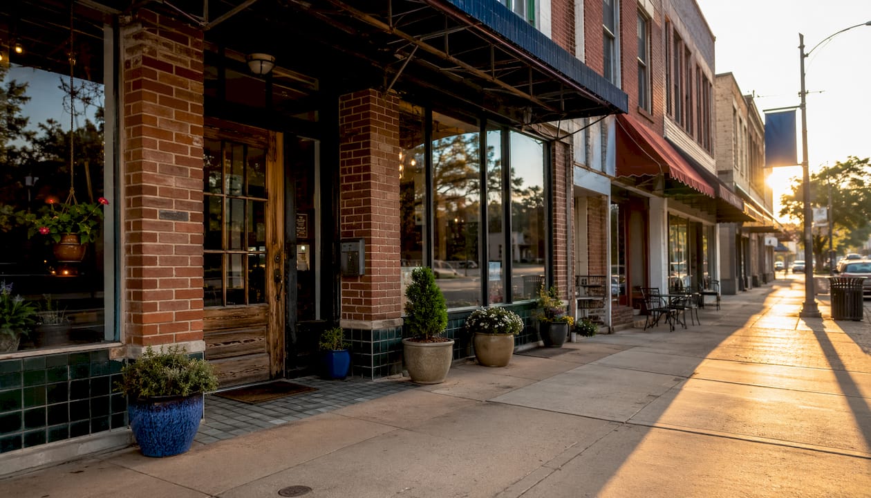 Texarkana small business storefront on Main Street