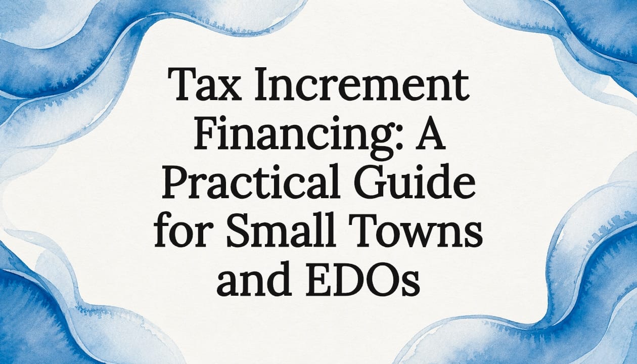 Tax Increment Financing: A Practical Guide for Small Towns and EDOs