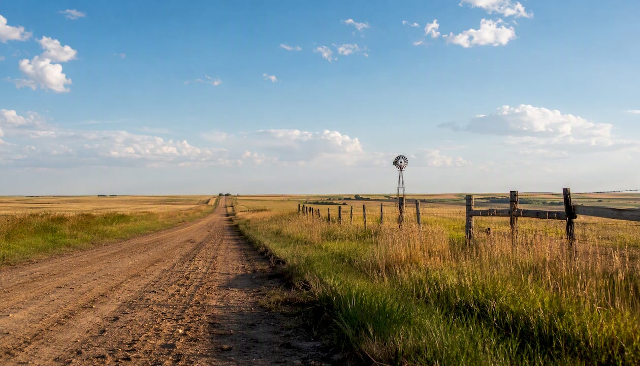 High Plains agricultural landscape near Ulysses, Kansas