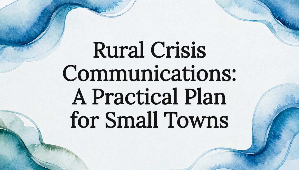 Rural Crisis Communications: A Practical Plan for Small Towns