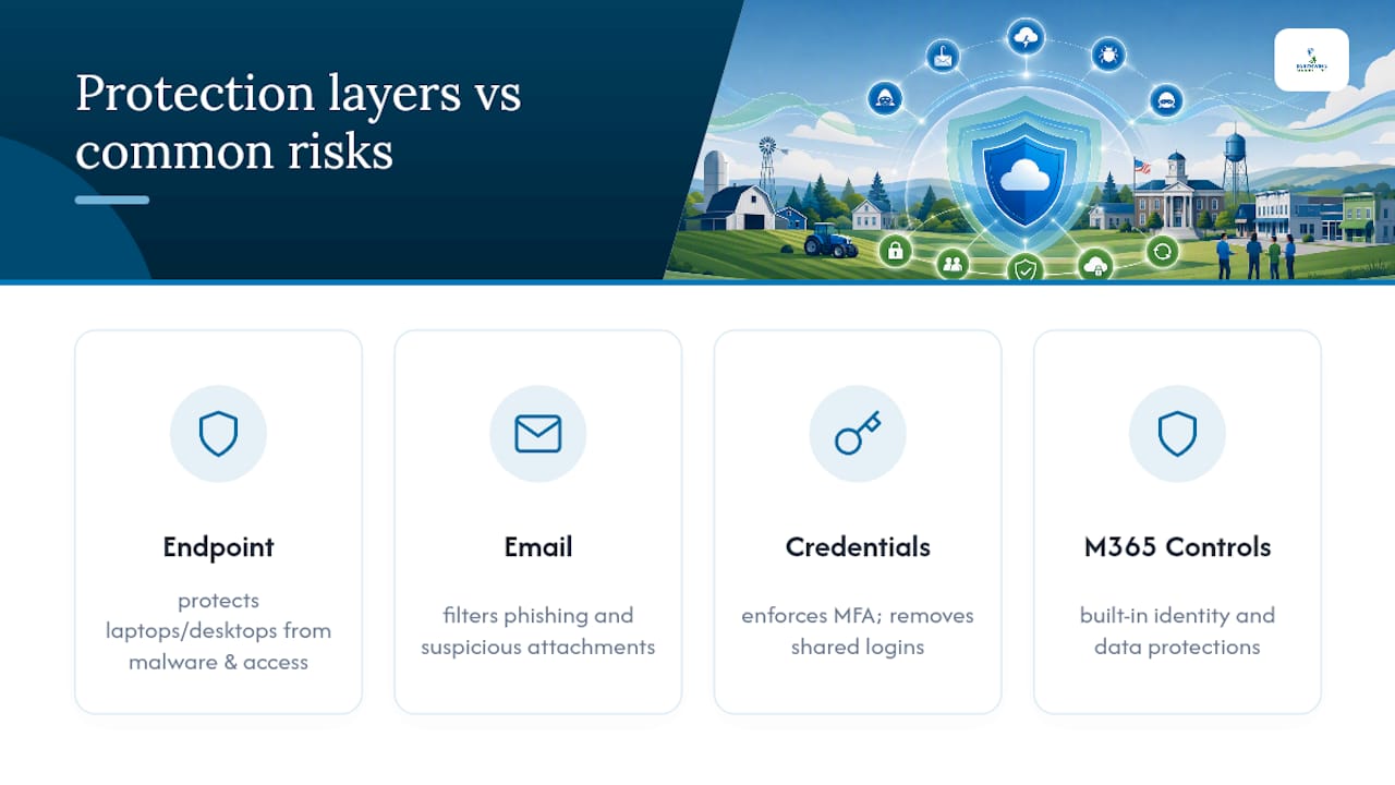 Four layers of Microsoft 365 security