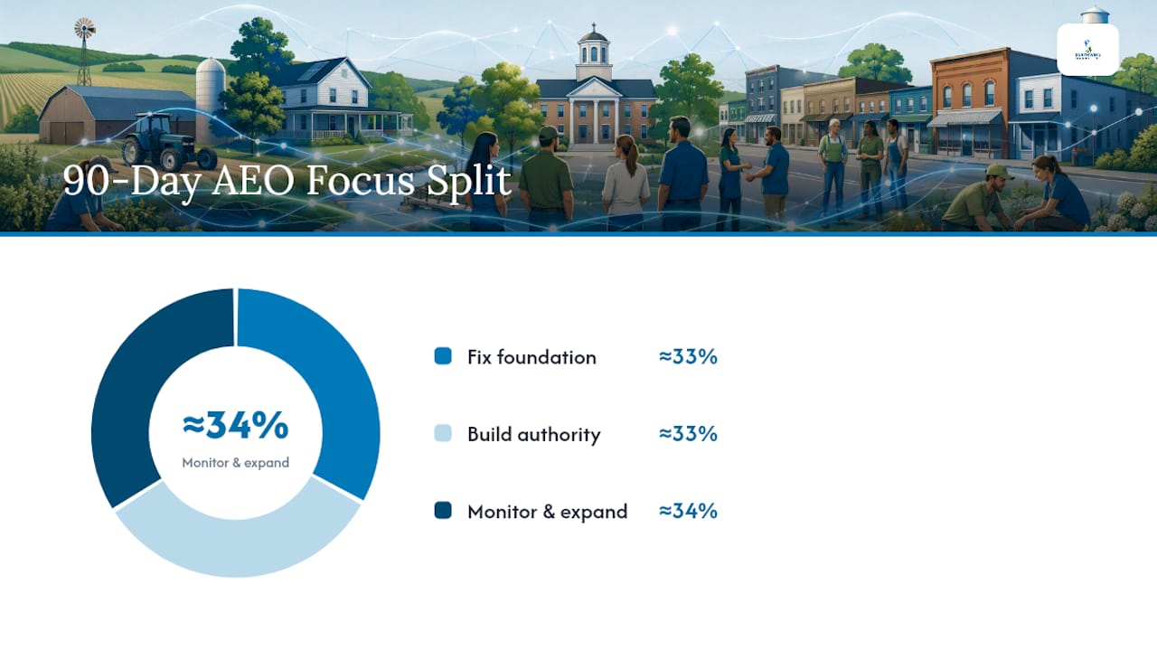 AEO Quick Checklist: What To Do in the First 90 Days — overview diagram