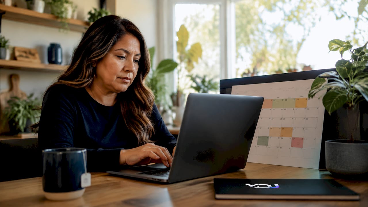 Woman working on local lead generation