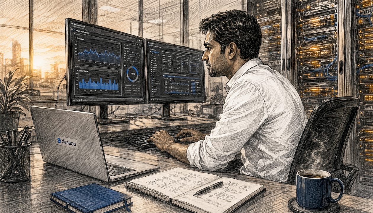Engineer monitoring server caching systems