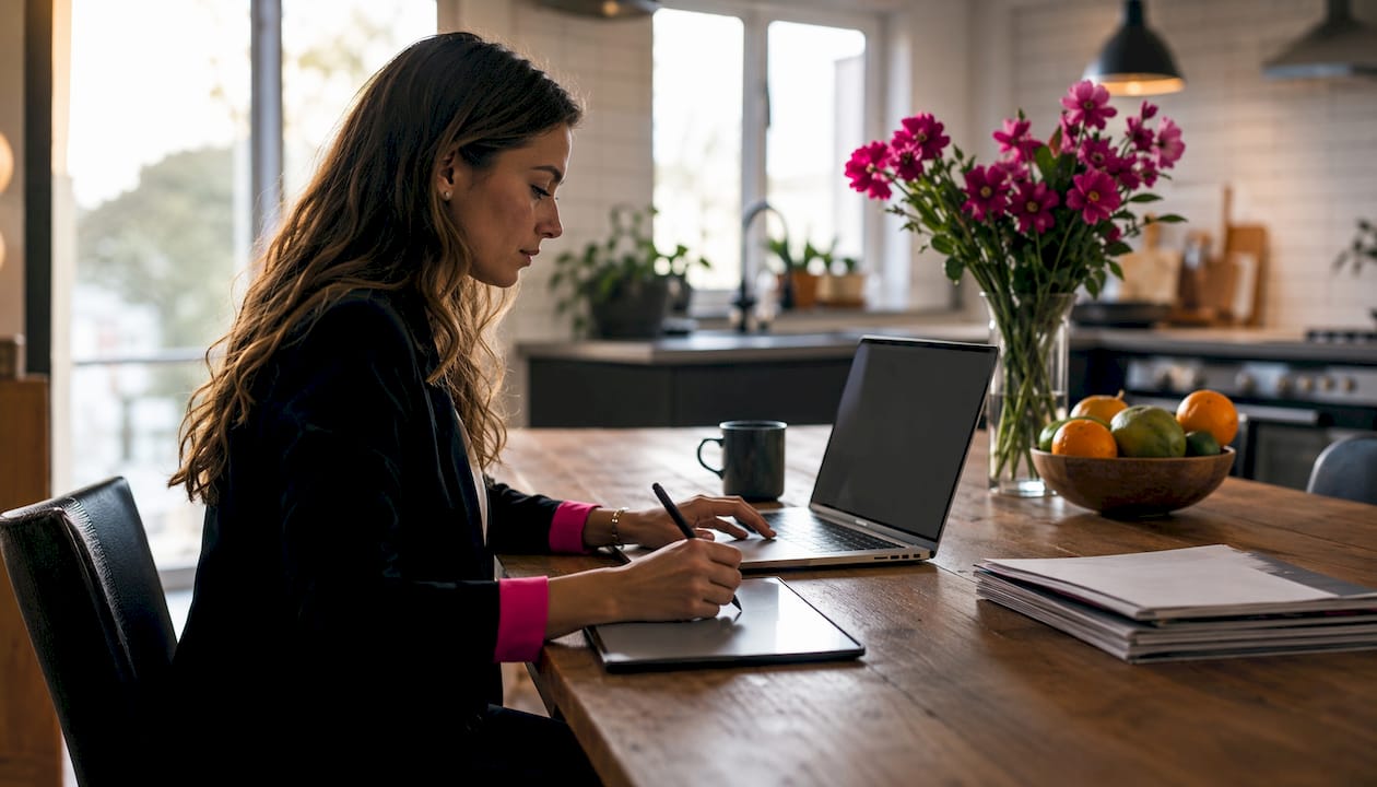 Dłonie wpisujące dane do systemu CRM na klawiaturze laptopa