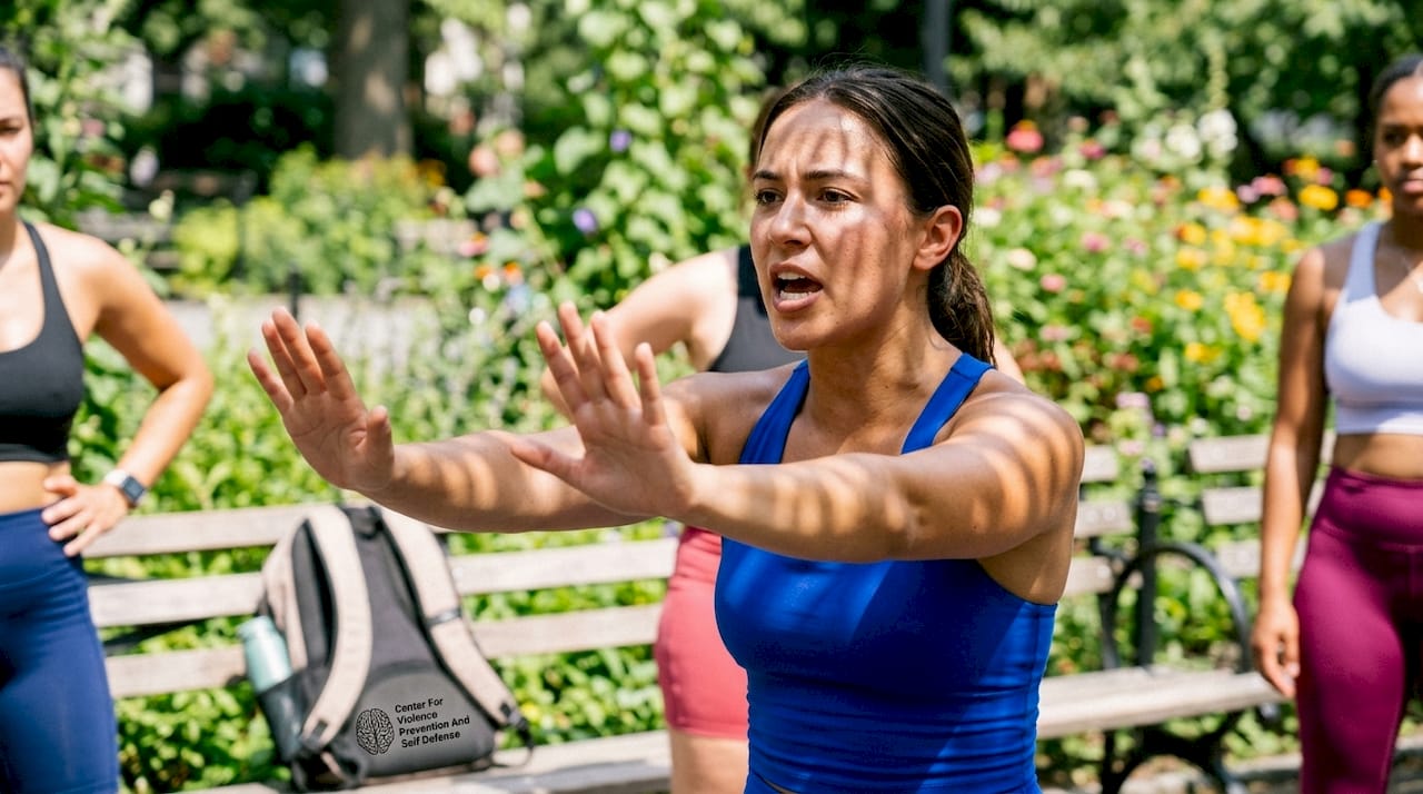 Woman practicing assertive verbal boundaries