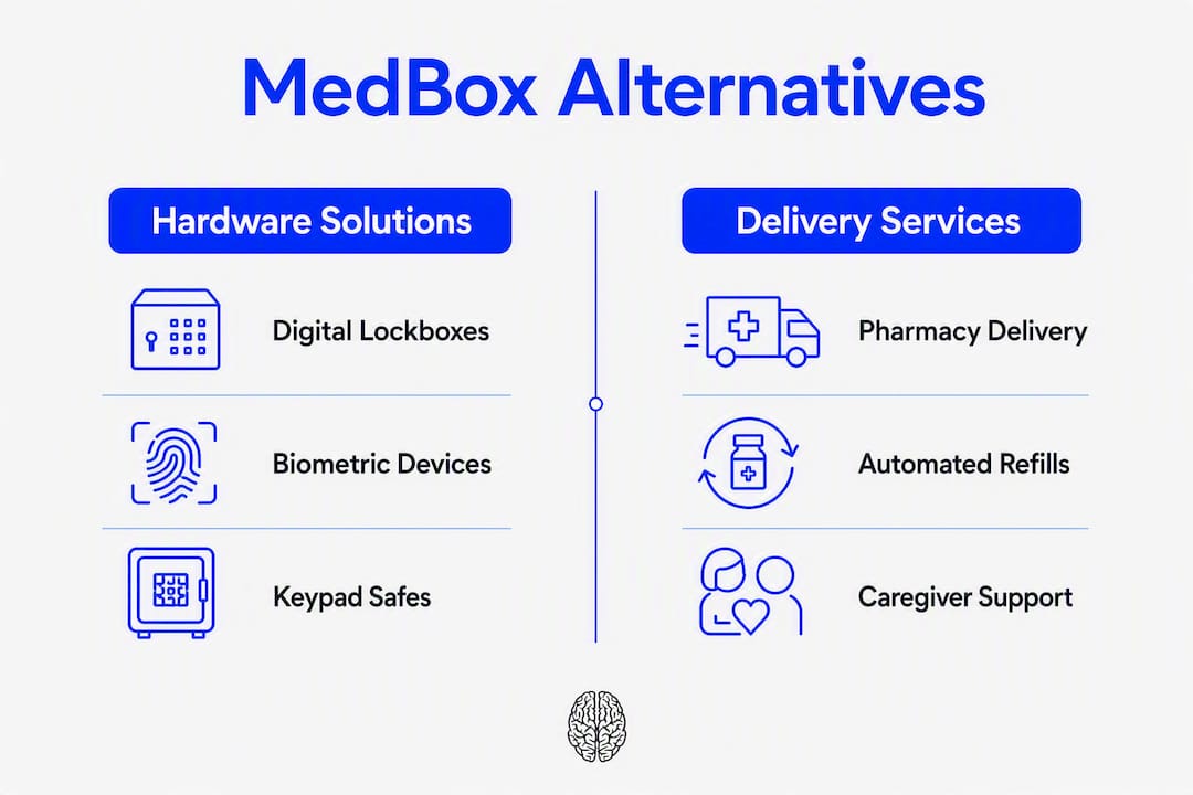 Infographic showing MedBox alternatives comparison