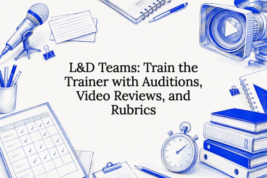 L&D Teams: Train the Trainer with Auditions, Video Reviews, and Rubrics