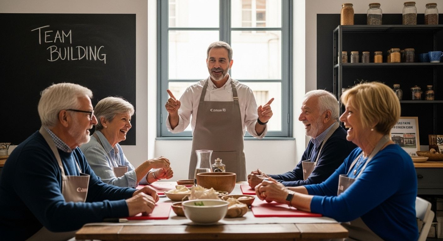Lisbon senior group cooking class