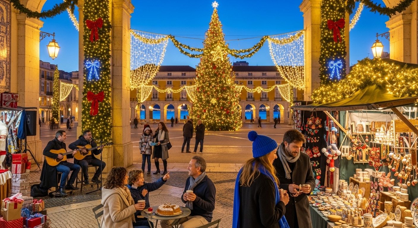 christmas lisbon festive market