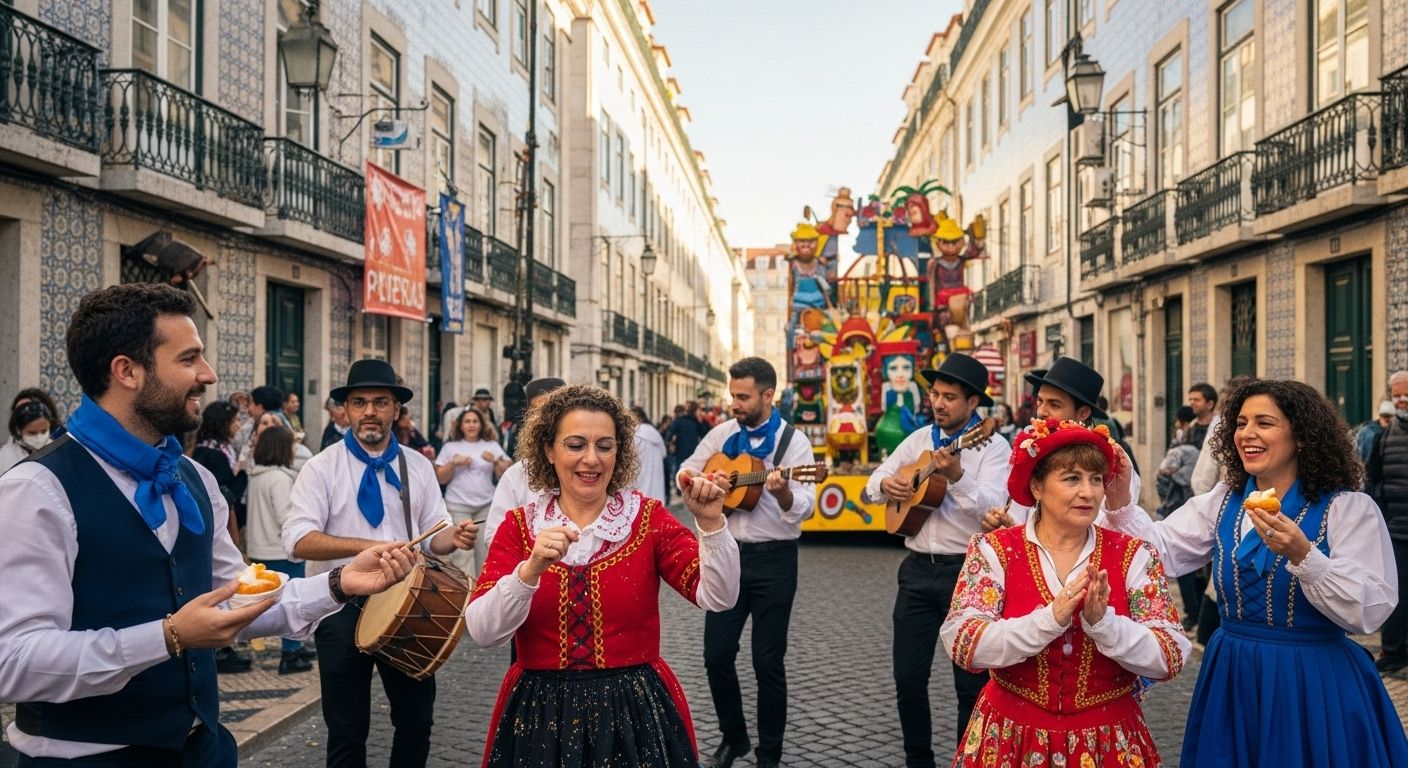 Lisbon Carnival, parade, costumes