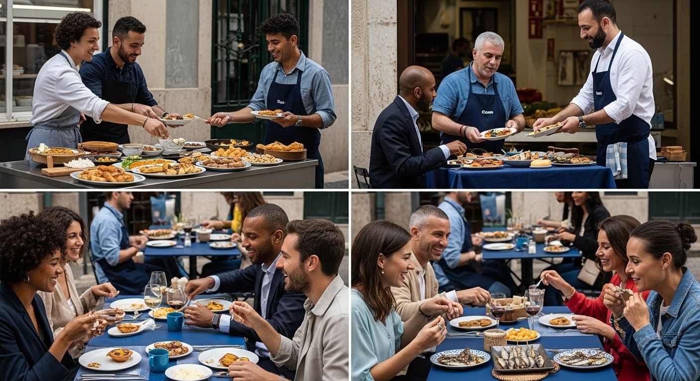 Lisbon food market, Portuguese cuisine, foodies