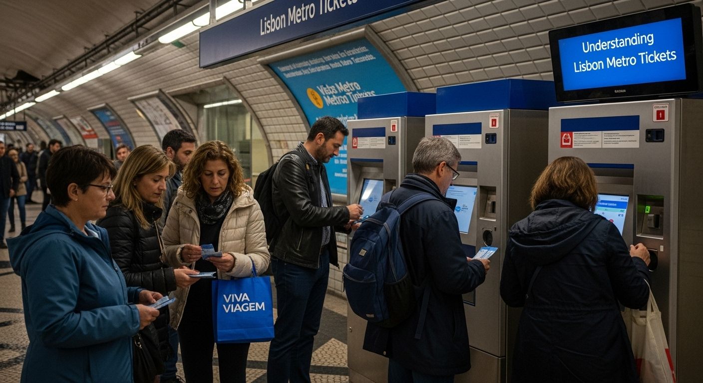 Lisbon metro tickets station