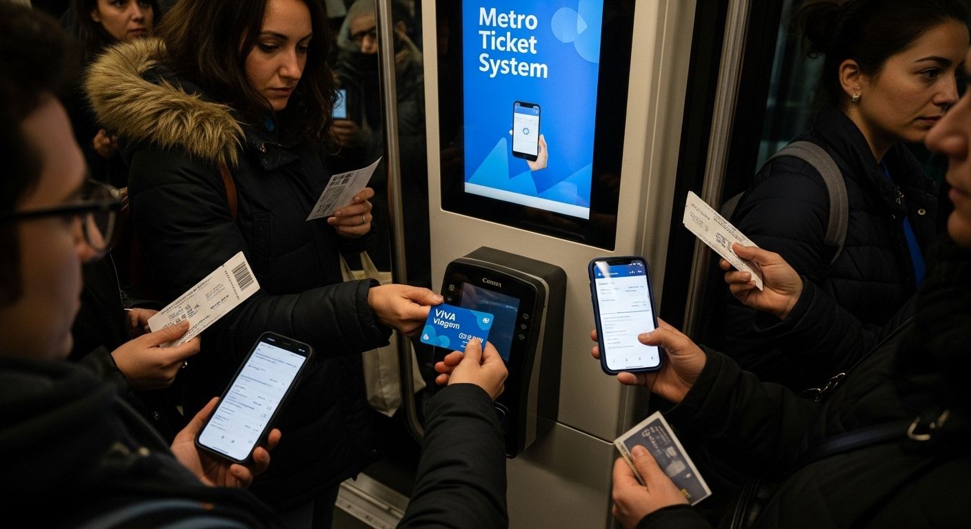Lisbon metro validation card