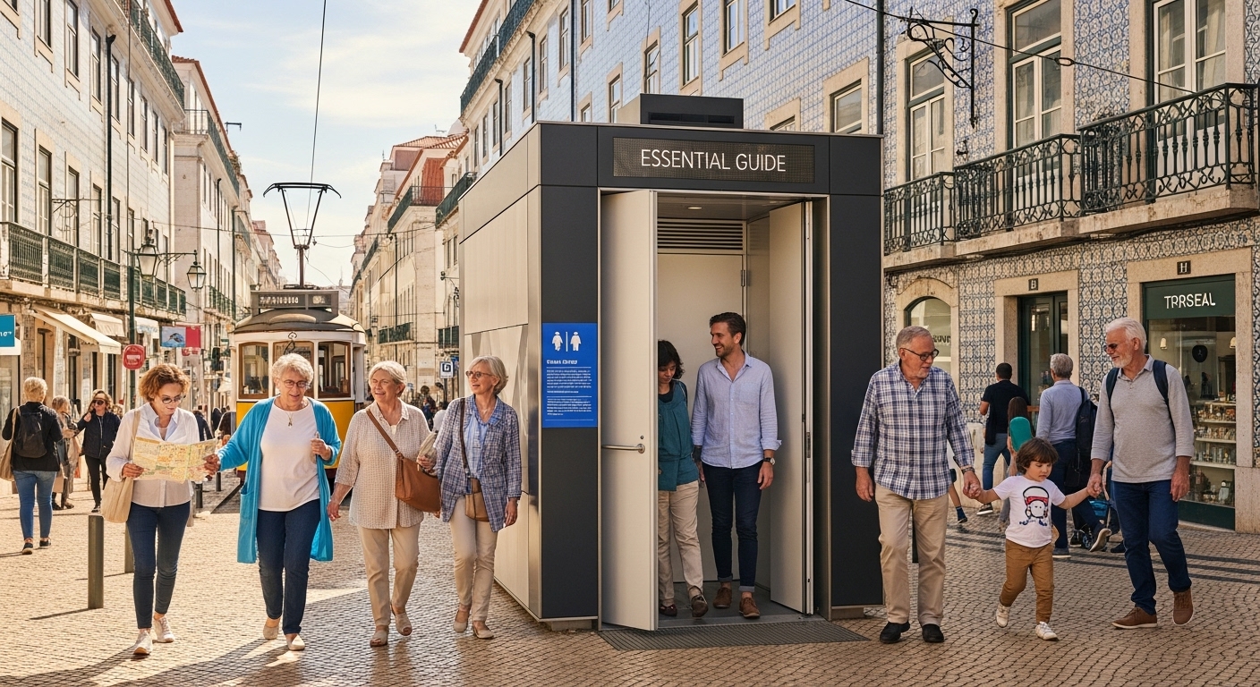 Lisbon public toilets street