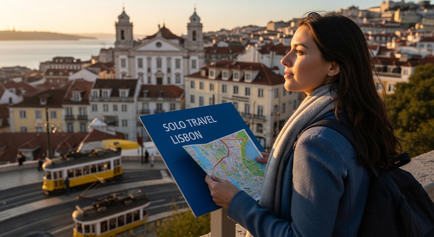 solo travel Lisbon viewpoint