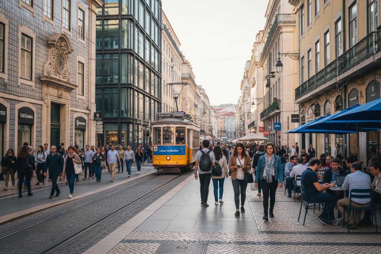 Lisbon modern city center