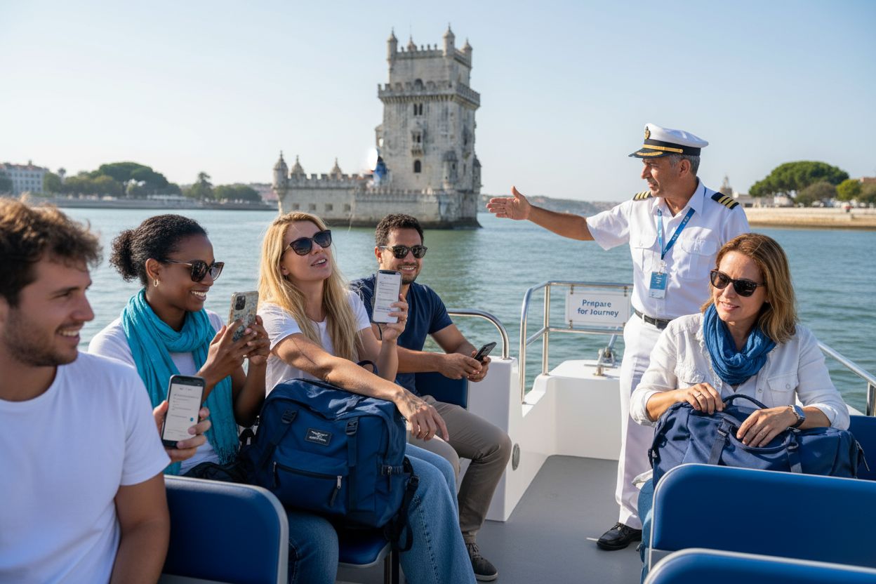lisbon water taxi preparation