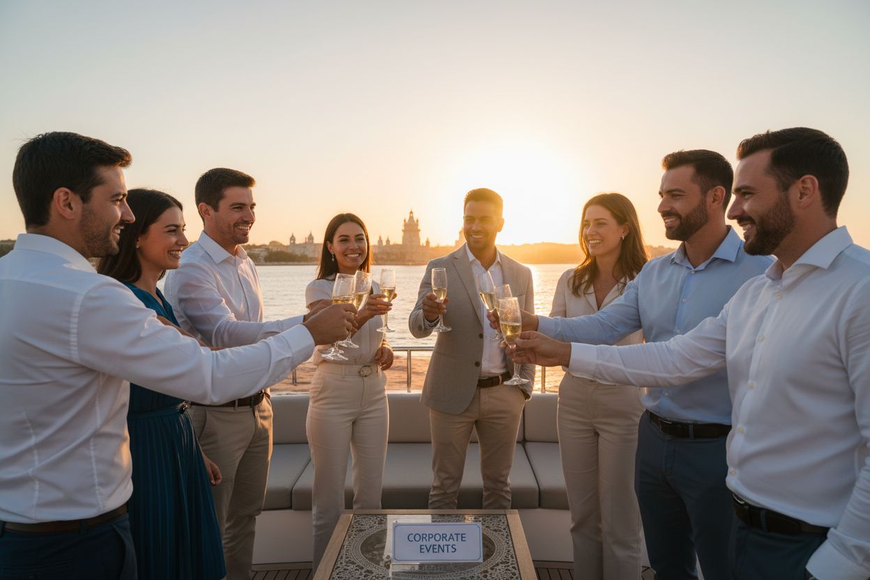 Lisbon boat corporate event