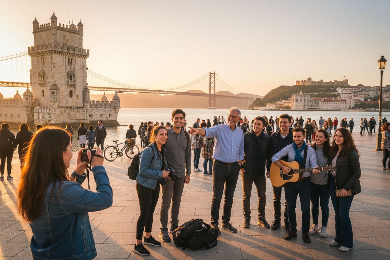 Lisbon landmarks, tourism, cityscape