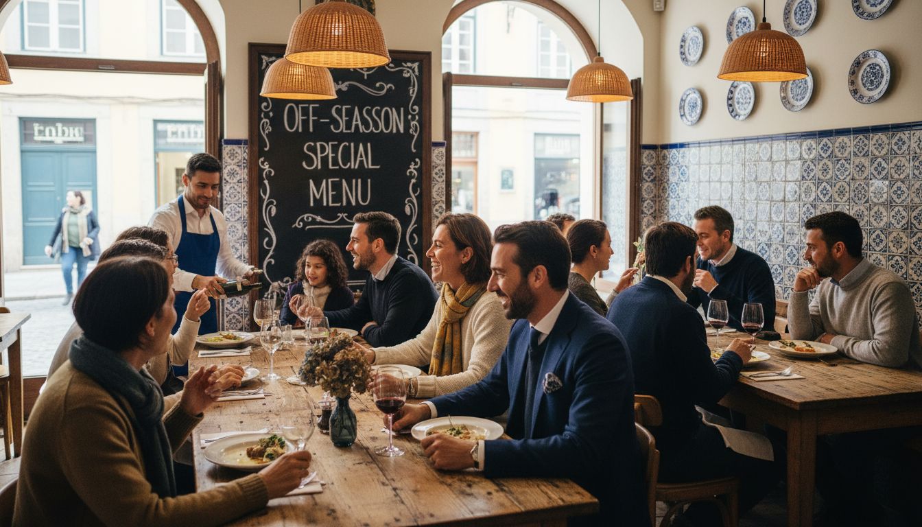 Lisbon restaurant winter