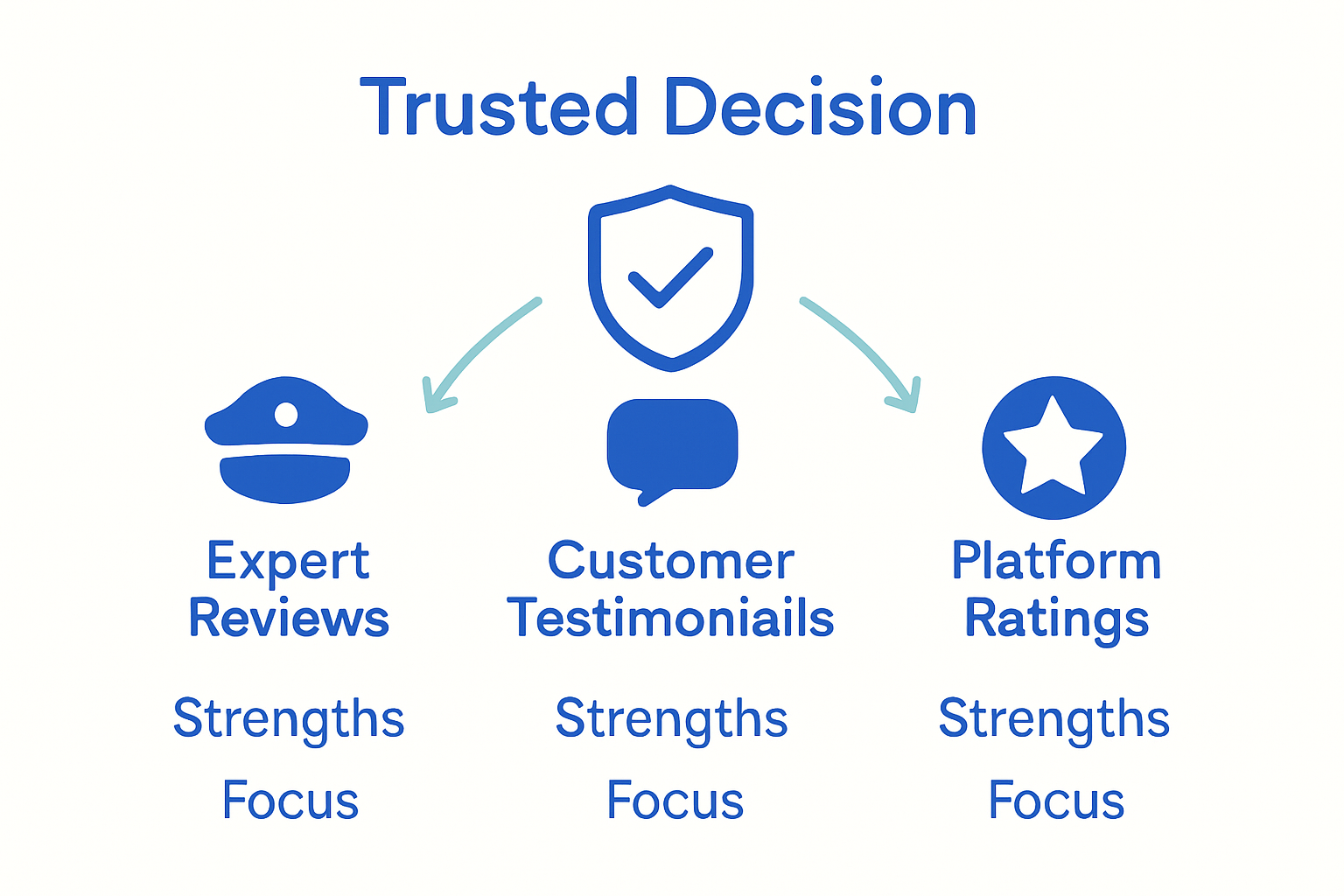 Infographic comparing sailing review types