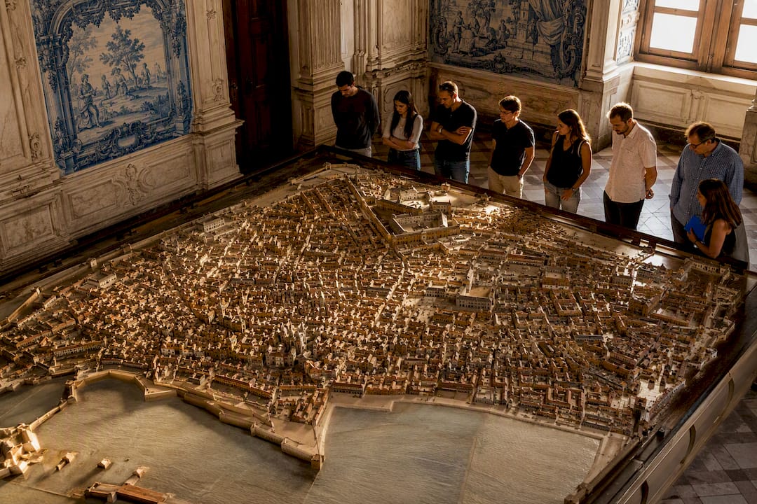 Lisbon city model inside Pimenta Palace