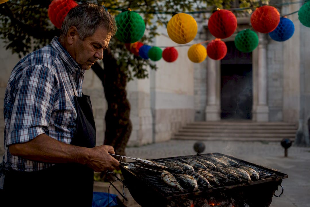 Santo António feast lanterns and sardines