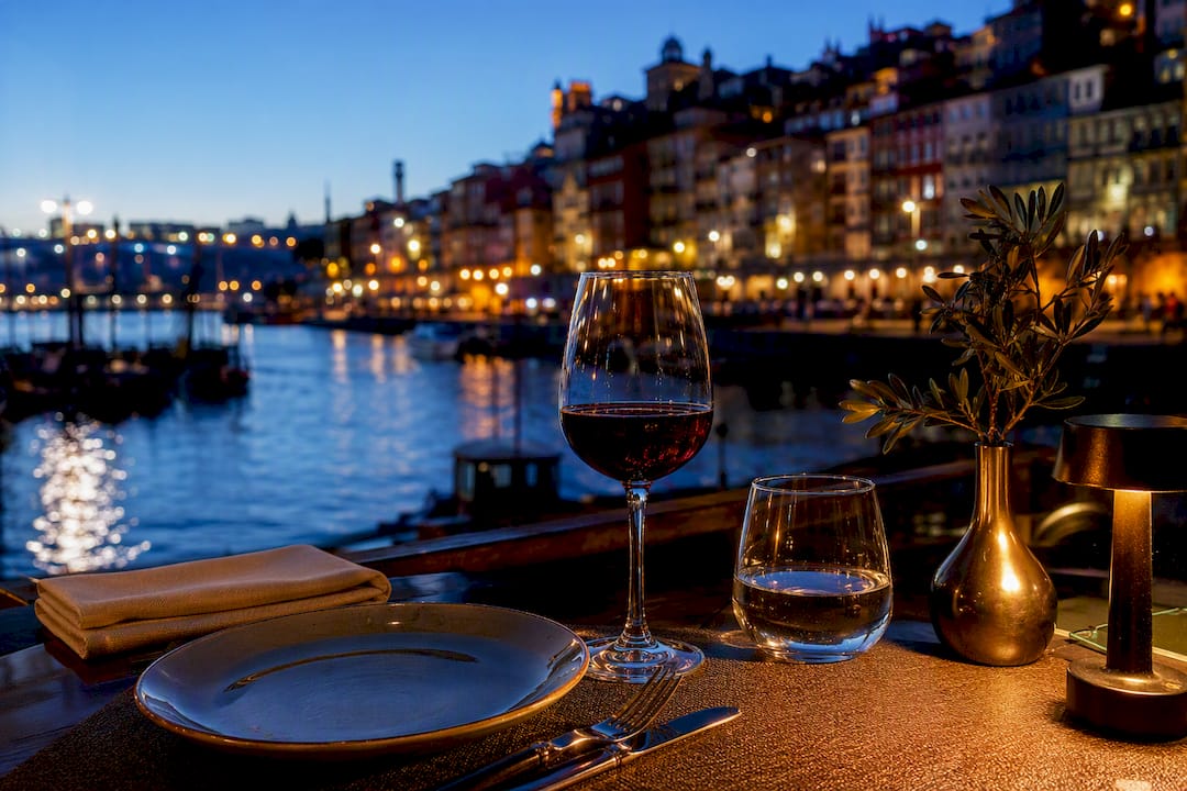 Port glass at a Ribeira dinner