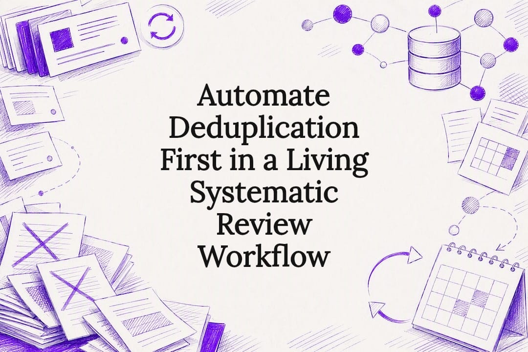 Decorative deduplication workflow title card