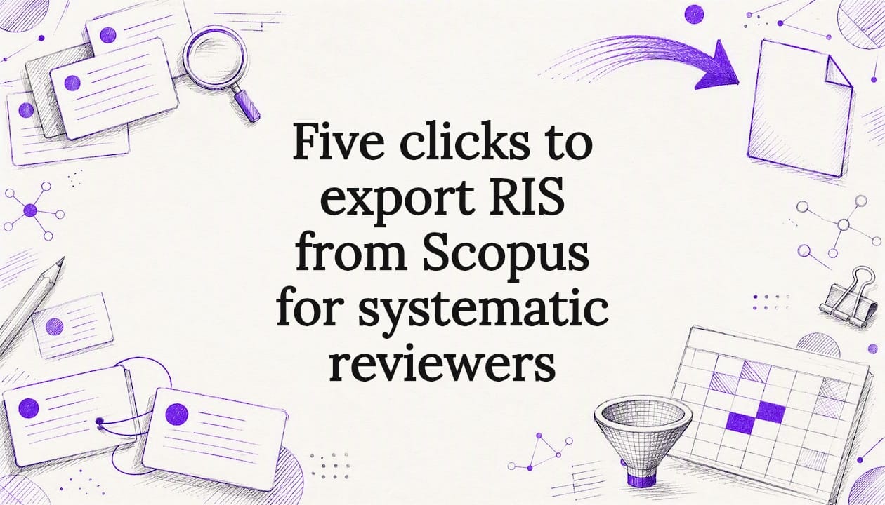 RIS export workflow title card