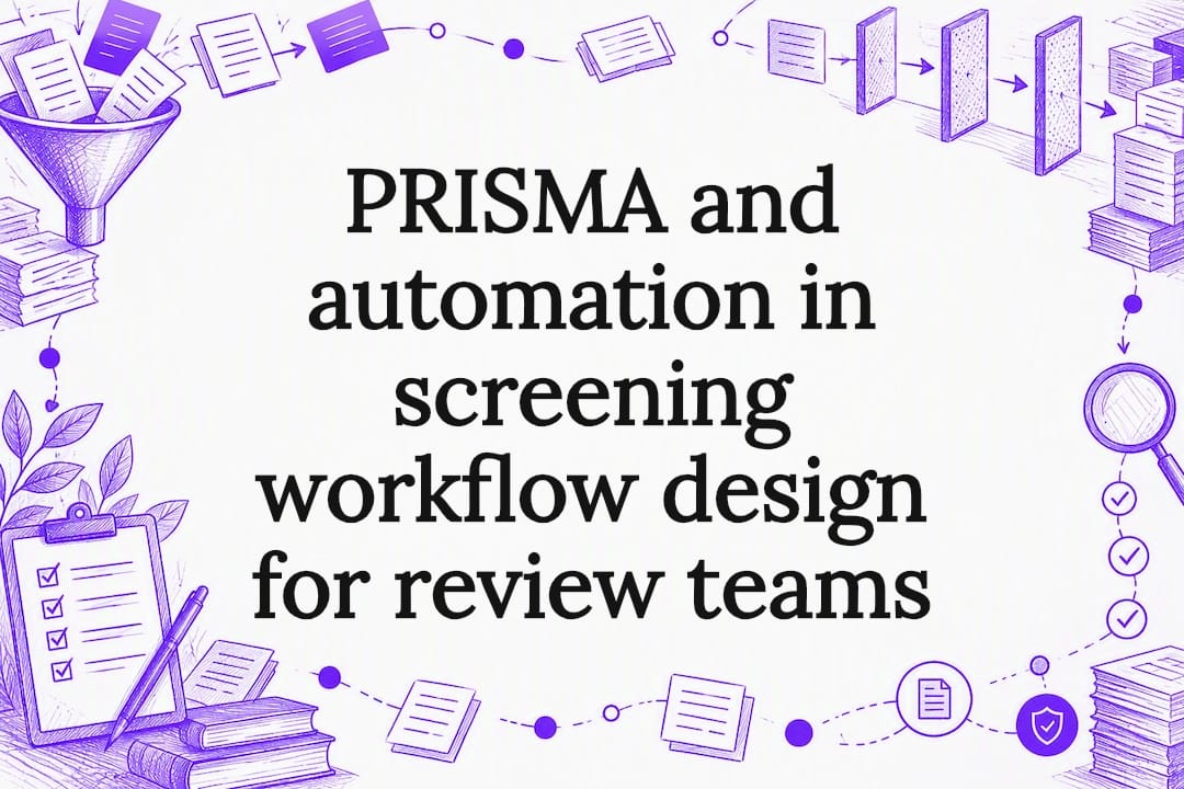 PRISMA screening workflow title card