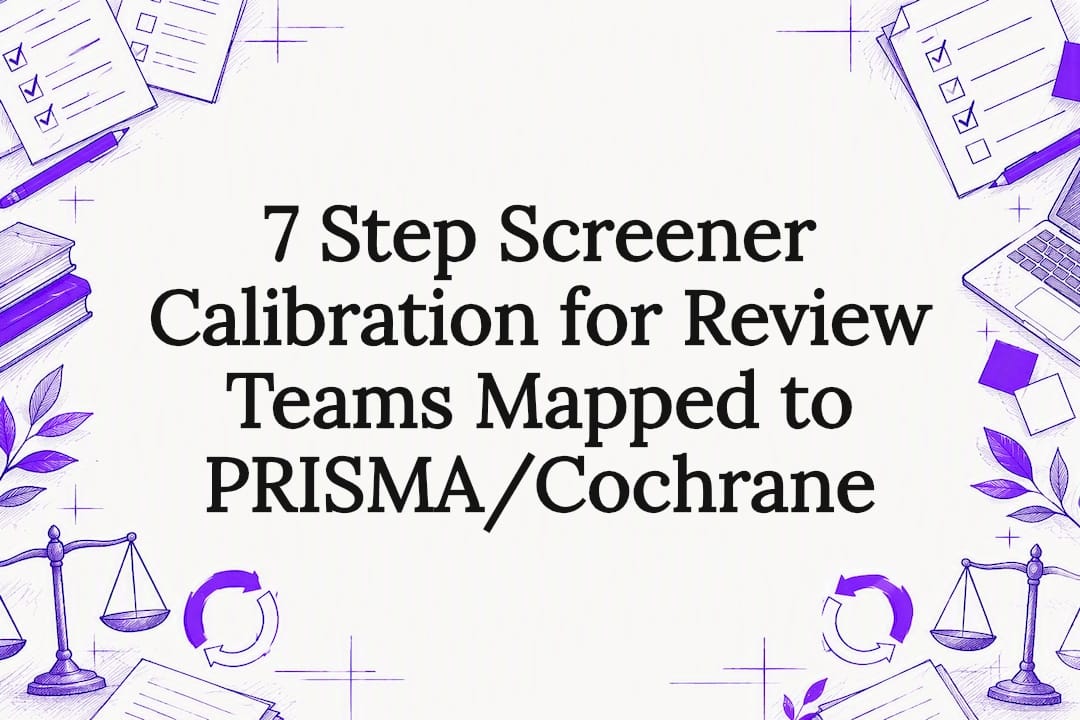 Screener calibration article title card