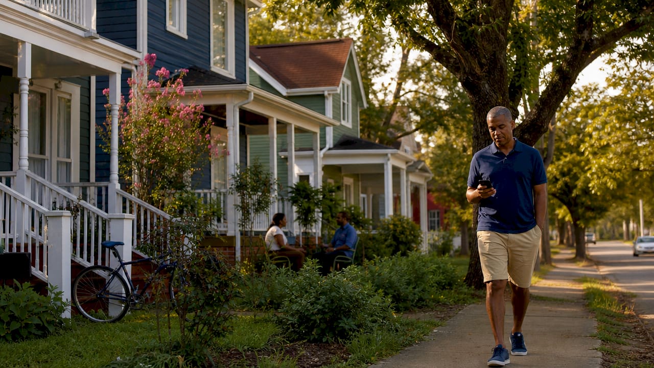 Residential rental neighborhood in Stockbridge, Georgia