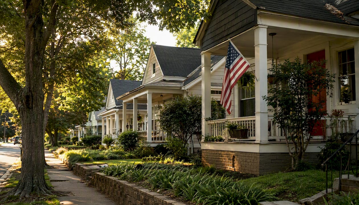 Atlanta residential neighborhood street view