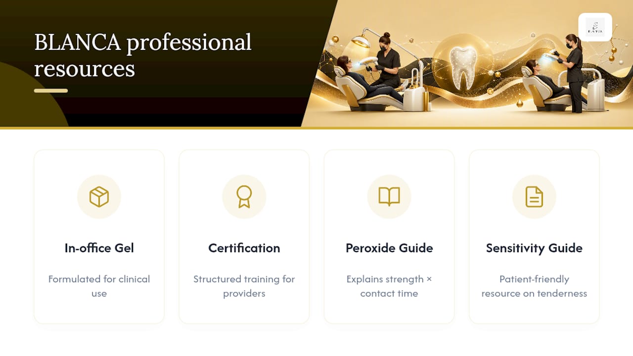 BLANCA's Professional Resources for Clinicians — overview diagram