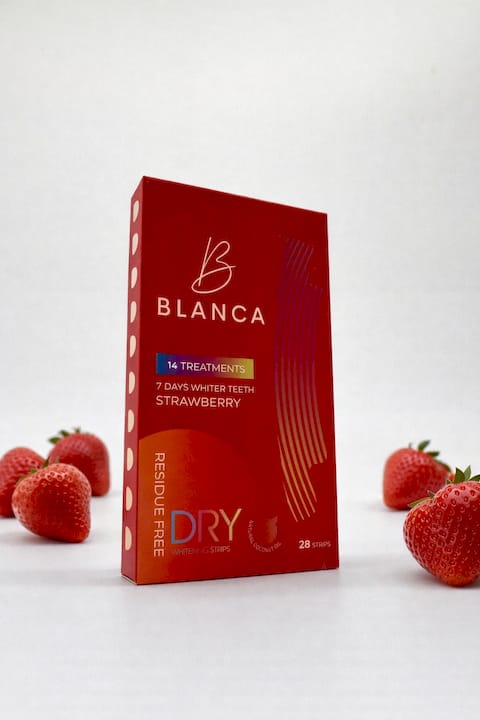 BLUSH BERRY FLAVORED WHITENING STRIPS