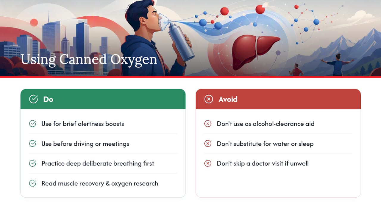 An Honest Take on Oxygen and Hangover Recovery — overview diagram