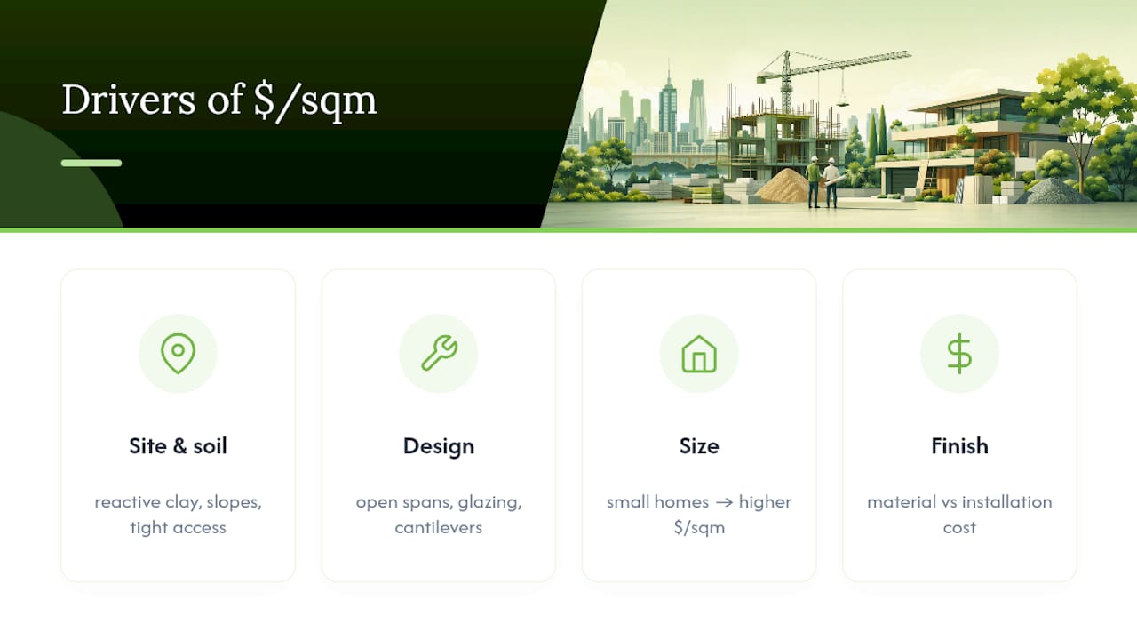 Diagram of key factors affecting home cost