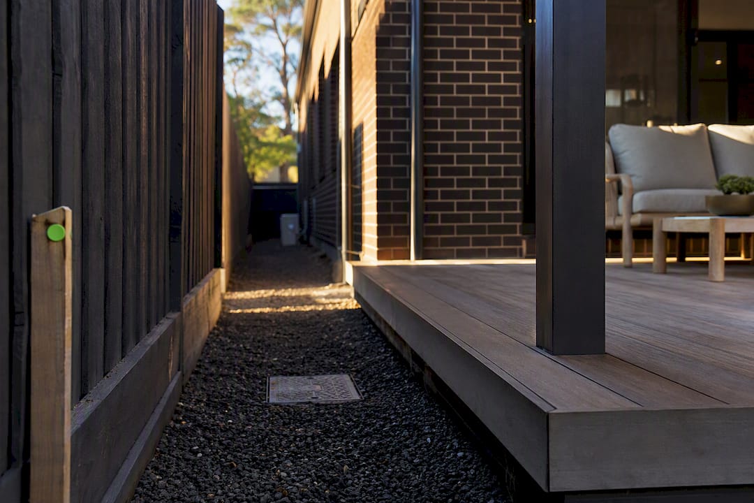 Melbourne home beside an accessible service easement
