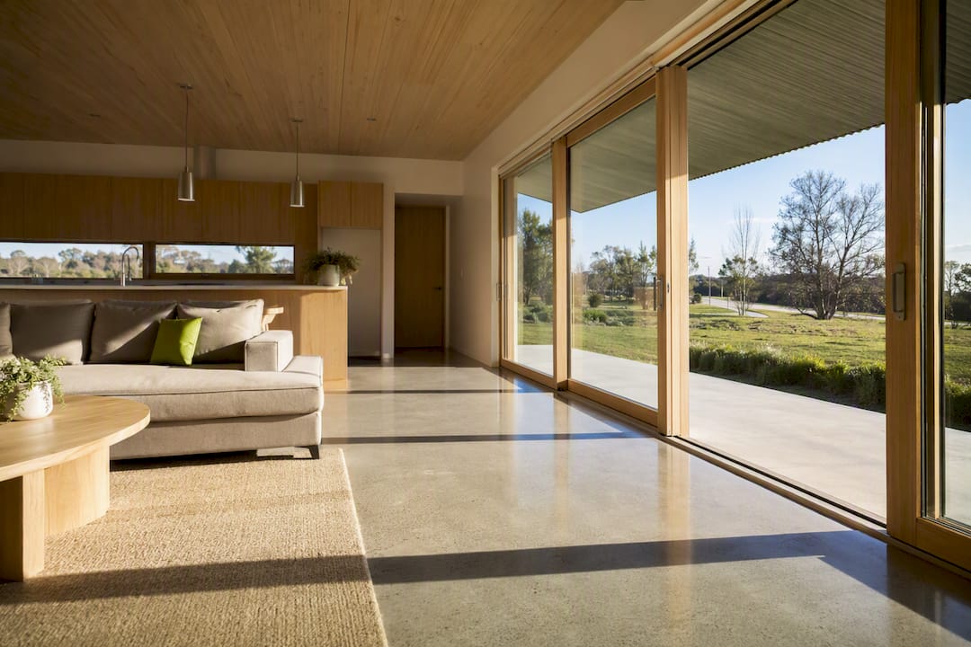 Light-filled home with passive solar design