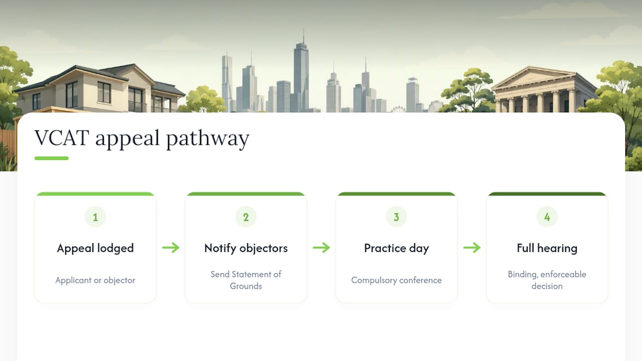 VCAT planning objection appeal pathway