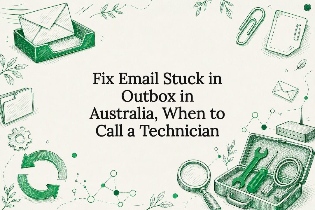 Email troubleshooting title card illustration