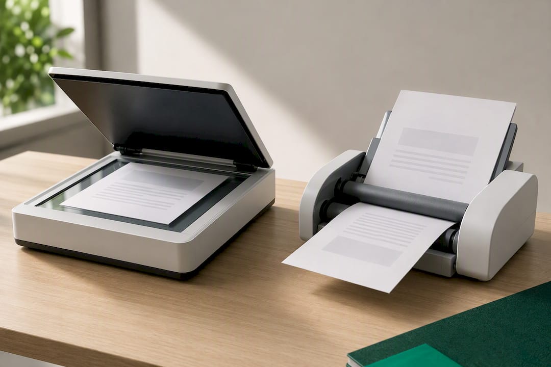 Flatbed and sheetfed scanning mechanisms