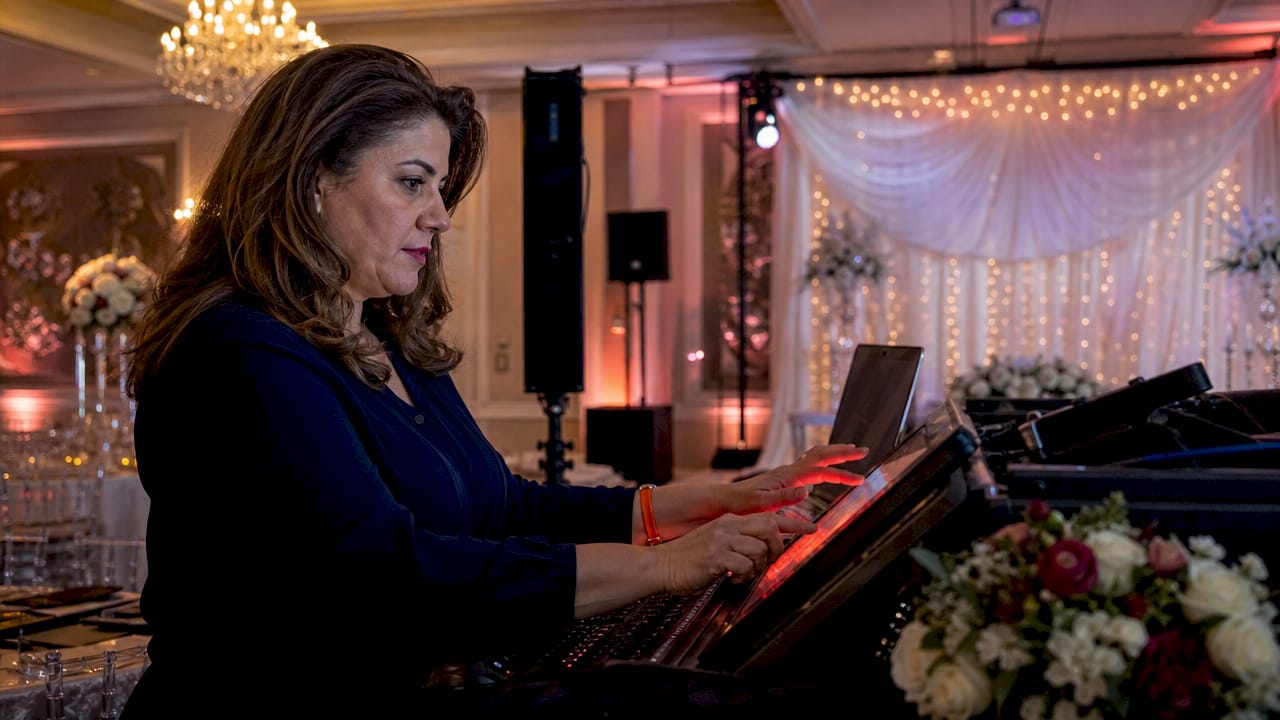 DJ programming wedding lighting equipment controls