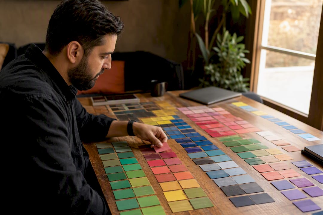 DJ hands organizing multi-tagged digital music library
