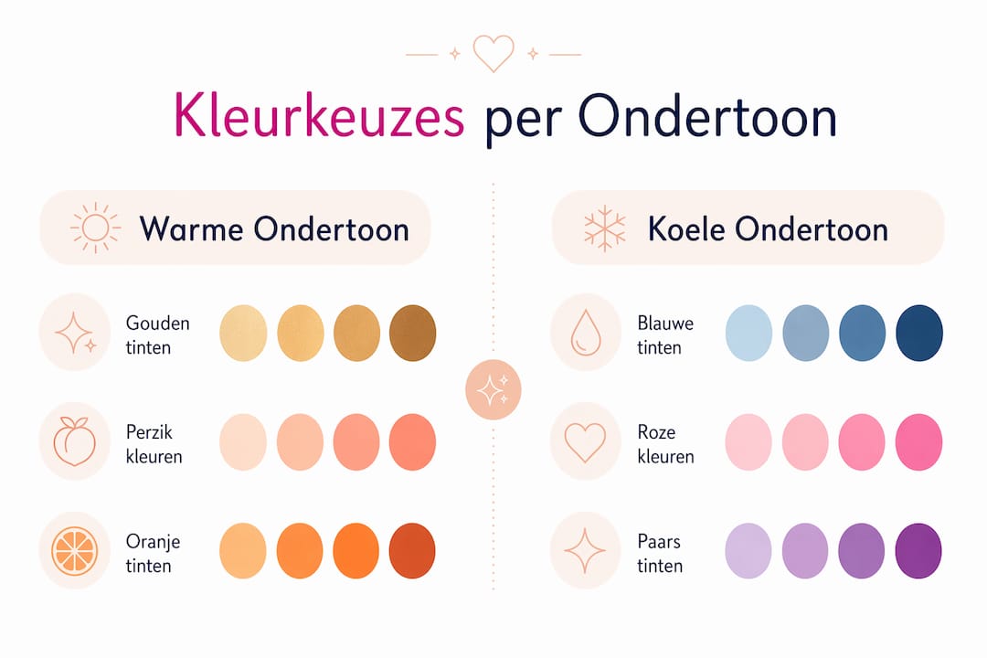 Infographic: welke kleuren flatteren jouw huidondertoon?